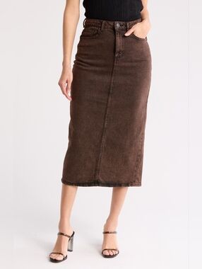 Veto Moda Billie High Waist Denim Pencil Skirt